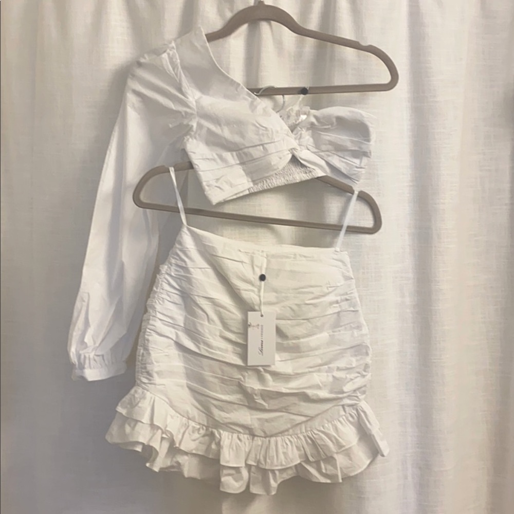 Crop top + Skirt set